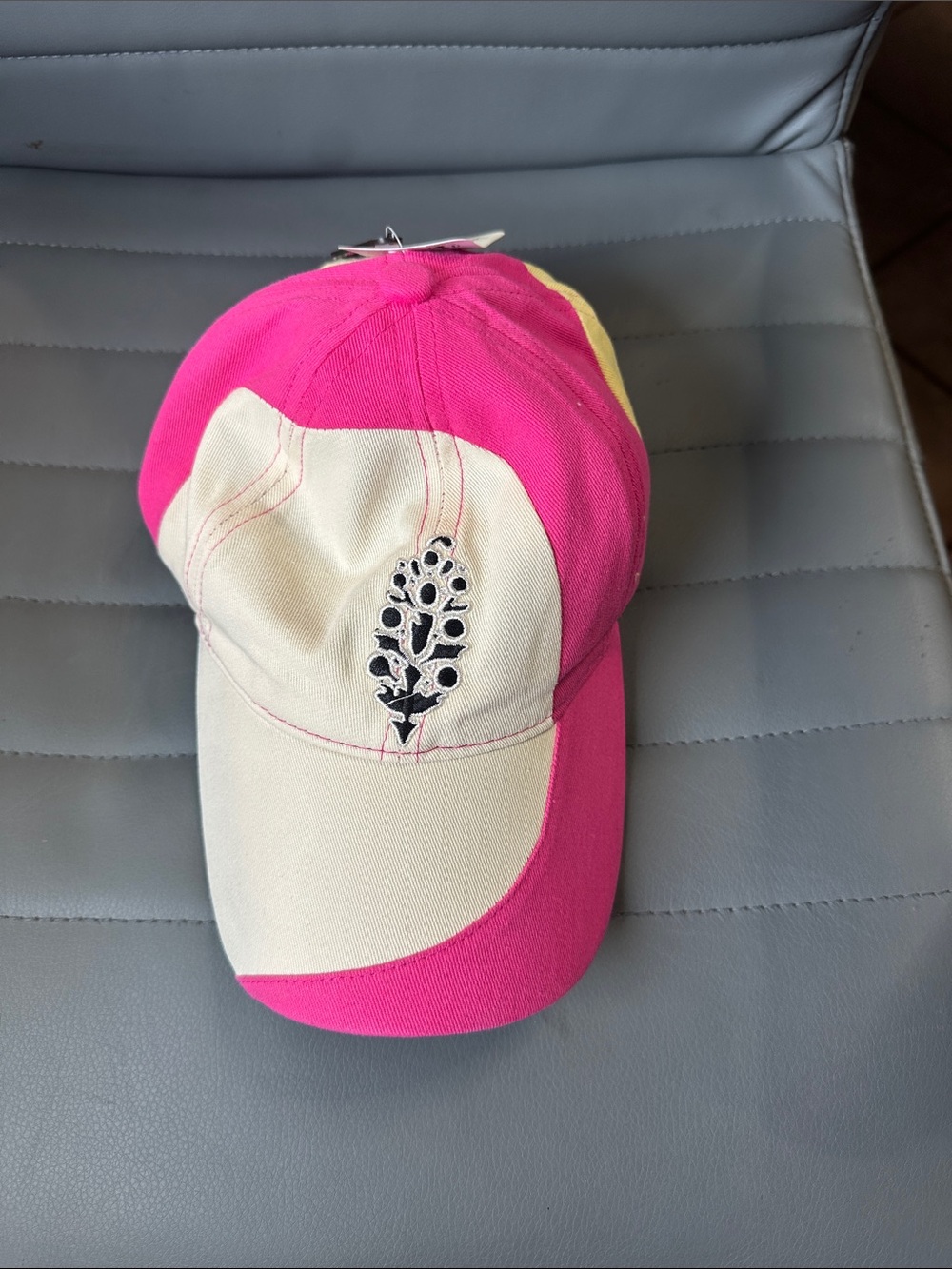FP Movement by Free People Pink and Cream Embroidered Logo Baseball Cap